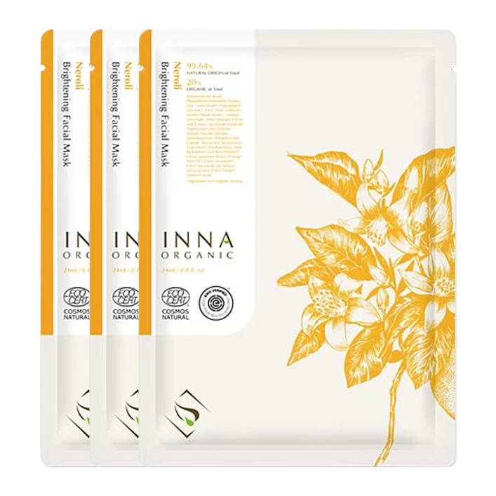 Inna Organic Neroli Whitening Facial Mask - 1pc/ 3 pcs package/ 5 pcs package