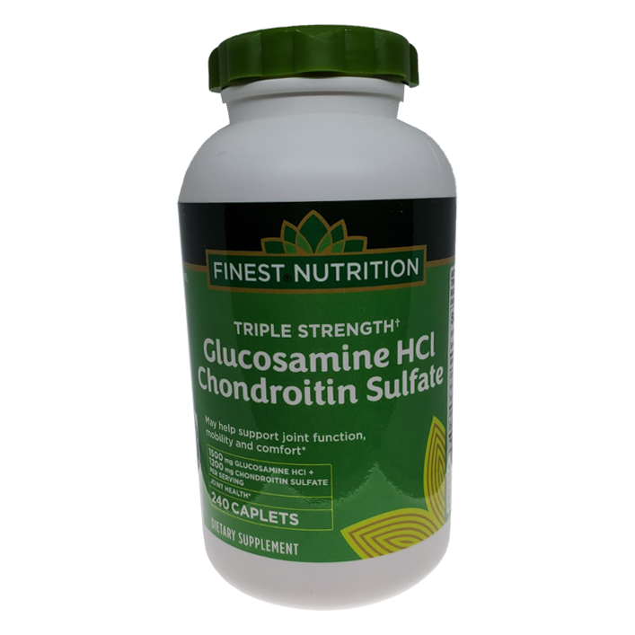 Finest Nutrition Triple Strength Glucosamine HCl Chondroitin Sulfate 240 Caplets