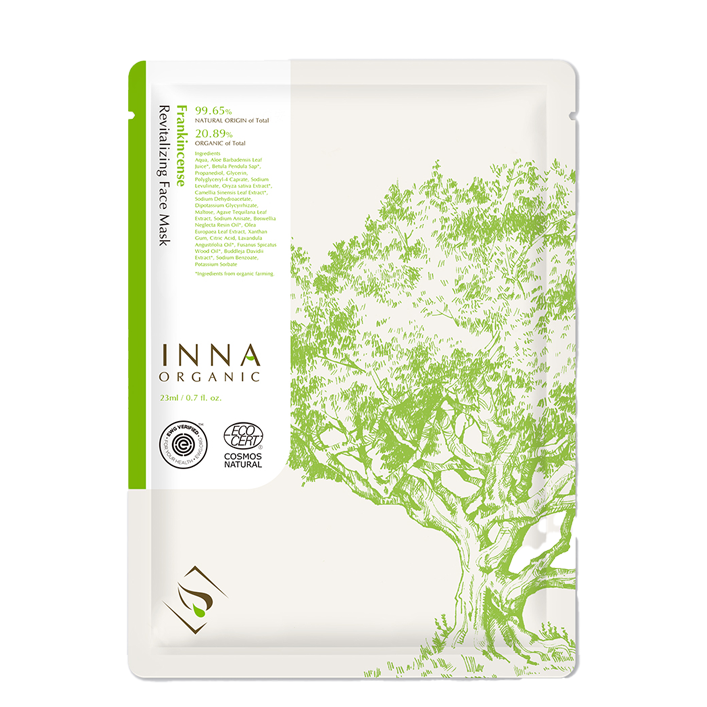 Inna Organic Frankincense Revitalizing Facial Mask - 1pc/ 3 pcs package/ 5 pcs package