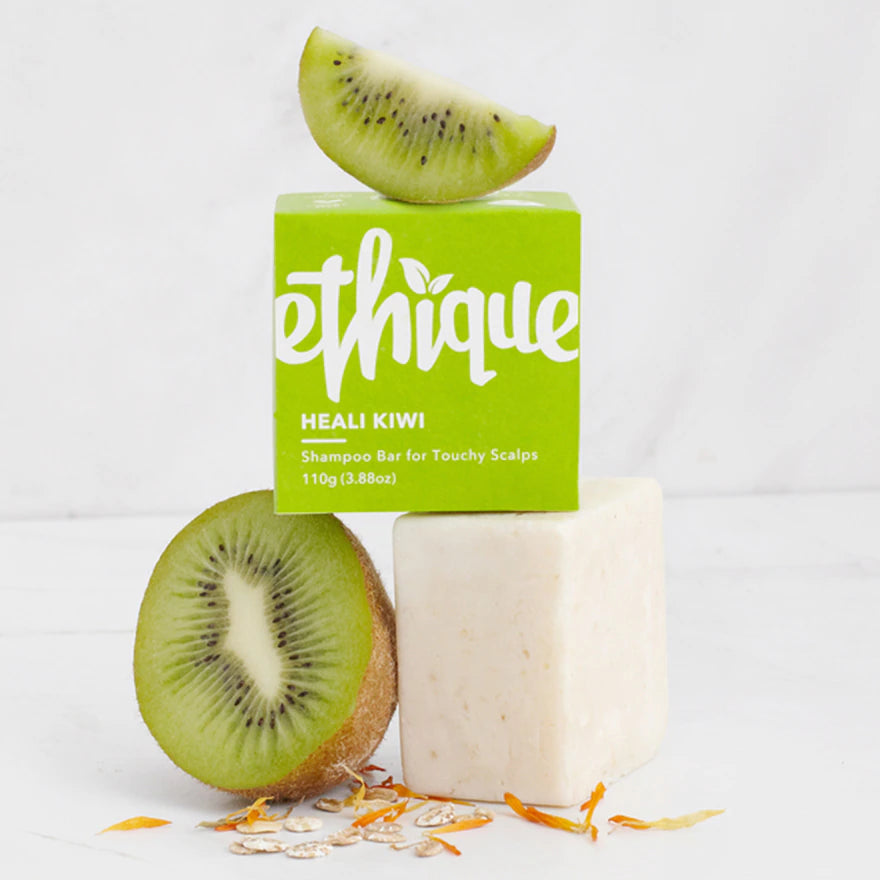 Ethique Shampoo Bar - Heali Kiwi (Solid shampoo for touchy scalps) (110g)